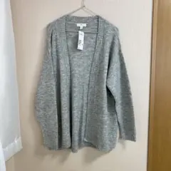 H&M ロングカーディガン ライトグレー XS