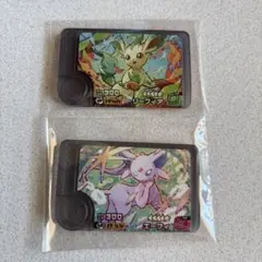 ポケモンフレンダBT4弾スーパートレジャーＷリーフィア、エーフィ