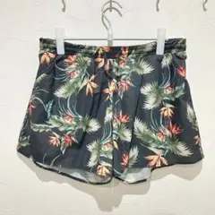アズールバイマウジー (S) ボタニカル柄ショートパンツ 花柄 ウエストゴム