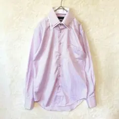 CHRISTIAN ORANI／ワイシャツ 長袖 M ストライプ ボタンダウン