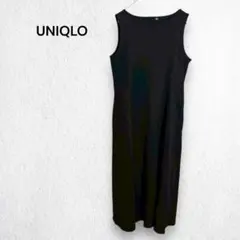 ユニクロ ウルトラストレッチエアリズムワンピース ノースリーブ フレア きれいめ