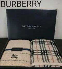 BURBERRY バーバリー 2セット フェイスタオル 箱付き