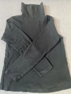 ザラキッズ　134 黒　タートルカットソー