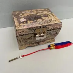 螺鈿細工 宝石箱 鹿 鶴 伝統工芸品 - メルカリ