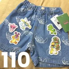 週末値下げ‼️Disney スティッチ　半ズボン　デニム　MANAコラボ