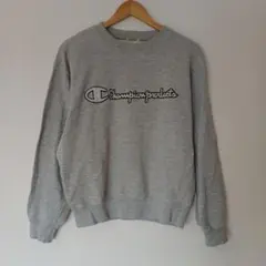 【古着】Champion(チャンピオン) グレー 　スウェット トレーナー　Ｍ