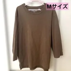 値下げしました❇️GLOBAL WORK ブラウン 七分袖 カットソー M メンズ