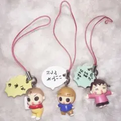 うちの3姉妹 マスコット フィギュア フー スー チー 台詞プレート 