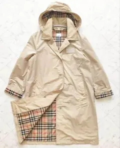 未使用級 BURBERRY デタッチャブル フード ノバチェック コートのサムネイル