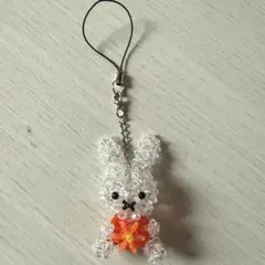 ミッフィー クリスタル　ビーズ　マスコットストラップ