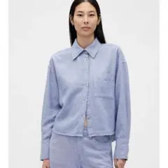 GAP コットンリネン オーバーサイズシャツ Mサイズ