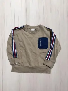 【CONVERSE】コンバース キッズ スウェット トレーナー ベージュ 110