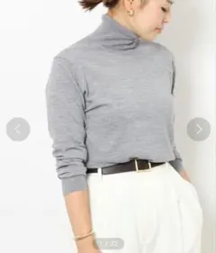 【美品】Deuxieme Classe FF30 タートルネックプルオーバー