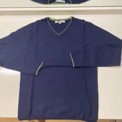 GREEN LABEL RELAXING M ネイビー Vネックニット