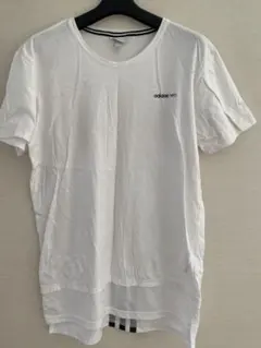 adidas neo ホワイト Tシャツ J/O