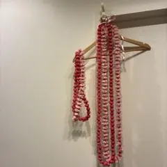 훌라 댄스 레이, 2개 세트, 핑크