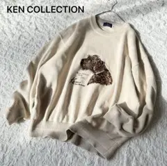 KEN COLLECTION ケンコレクション ニット コットン 犬刺繍