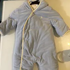 ポロ　ラルフローレン　スロンパース ライトブルー フード付き