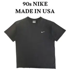 USA製 90s NIKE レジ目付きワンポイントロゴ刺繍 フェードTシャツ
