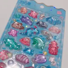 ボンボンドロップシール　クーリア正規品 海の生き物　水族館　深海魚　当日発送