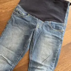 【良品】無印良品 マタニティデニム スキニー S ストレッチ