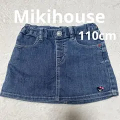 ミキハウス　ミニスカート クマ刺繍　110cmのサムネイル