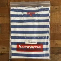 S.h.o様Supreme Overprint Stripe S/S NavyT