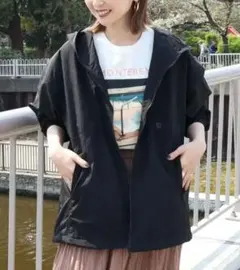 ★☆【完売色】AMERICAN HOLIC 撥水加工フィールドブルゾン黒のサムネイル