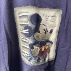 希少ヴィンテージディズニーストアミッキーtシャツネイビーブルーUSA直輸入