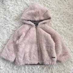 子ども服 女の子 ボアアウター ジャンパー 100 【セラフ】 ピンク