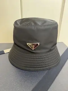 PRADA リナイロンバケットハット　黒　Mサイズ