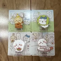 ちいかわアクリルシーンクリップビスケットちいかわ 、うさぎ、ハチワレ 4種セット