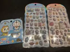 【正規品】コットンパフィ おはじきドラえもん スヌーピー シールセット