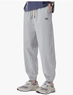 【新品・未使用】グレー イージーパンツ Lサイズ