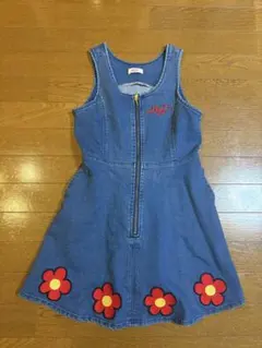 ALGY デニムブルー ノースリーブワンピース