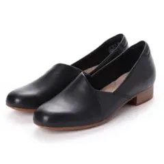 美品 クラークス ブラック レザー パンプス スリッポン ローファー 本革