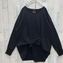 【美品】1% SHUHEI OGAWA 変形カットソー　長袖　個性的　黒
