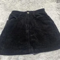 SPIRALGIRL コーデュロイ ミニスカート ブラックのサムネイル