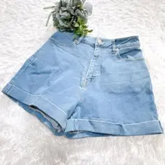 【ウィゴースタンダード】ショートパンツ ブルーデニム カジュアル M