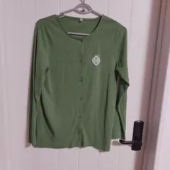 m.m.o　長袖 カーディガン グリーン Lサイズ