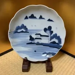 古伊万里　山水文様　皿