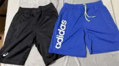 ASICS adidas ハーフパンツ 2点セット