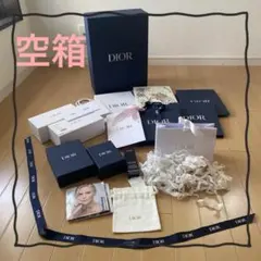 Dior 空き箱 リボン 紙袋 保存袋 セット 空箱 DIOR ギフト ショッパー 保存袋 ギフトボックス リボン セット
