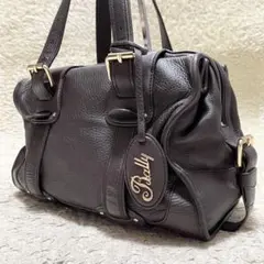 ⭐️希少⭐️BALLY 2way ハンドバッグ レザー 黒 茶 イタリア製 BALLY レザー 2wayバッグ