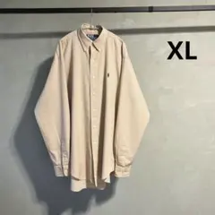 90s ラルフローレン YARMOUTH BDチェックシャツ ポニー刺繍 香港製