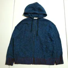 UNIQLO × MARNI ミックスカラー　ニットフルジップパーカー L