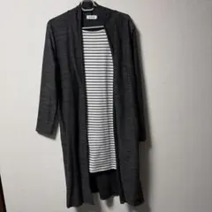 LEPSIM ロングカーディガン グレー M
