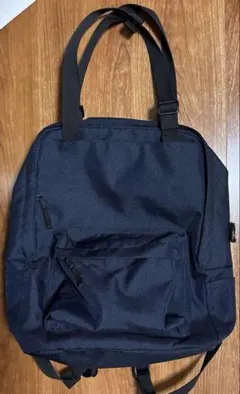 無印良品　手提げとしてもリュックサック(ネイビー)
