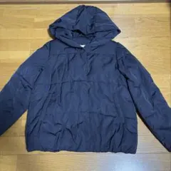 earth music&ecologyネイビー フード付きジャンパー