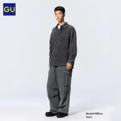 GU グレー カーゴパンツ Lサイズ